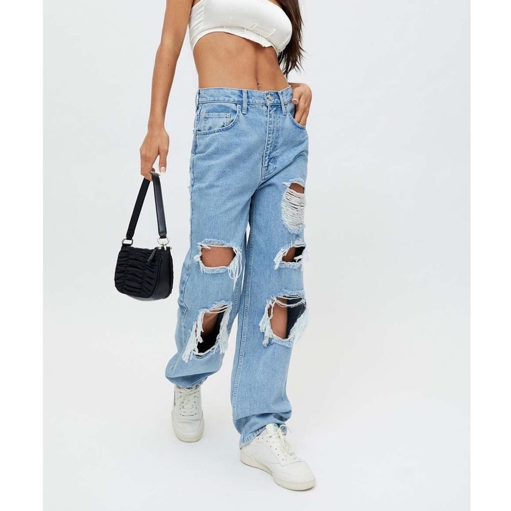 Urban Outfitters BDG High Rise Distressed Mom Jeans